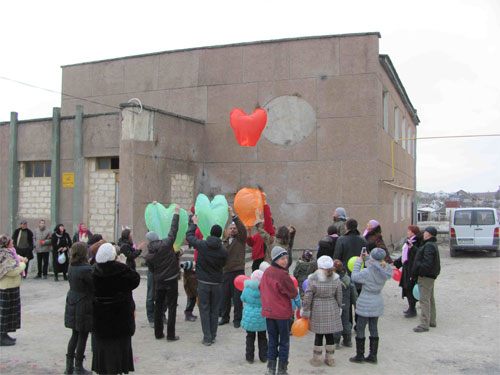Празднование Дня Святого Валентина в поселке Железнодорожное
