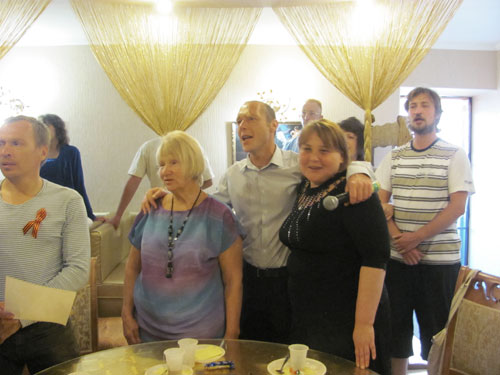 Торжественный вечер-встреча в оздоровительном центре, посвященный 68-й годовщине Победы,  поселок Железнодорожное, 9 мая 2013 года
